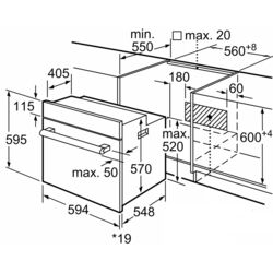 Встраиваемая электрическая духовка Siemens iQ300 HB514FBR0T (Inox/Black) Thumb