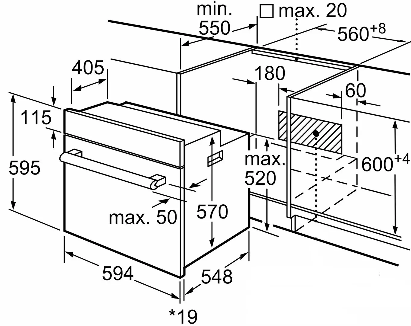 Встраиваемая электрическая духовка Siemens iQ300 HB514FBR0T (Inox/Black) - 7
