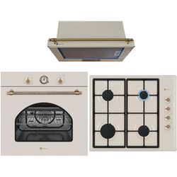 Set electrocasnice incorporabile Studio Casa Dolce Vita Fedv60Bg + Pdv60Bg + Lean Retro (Beige) Thumb