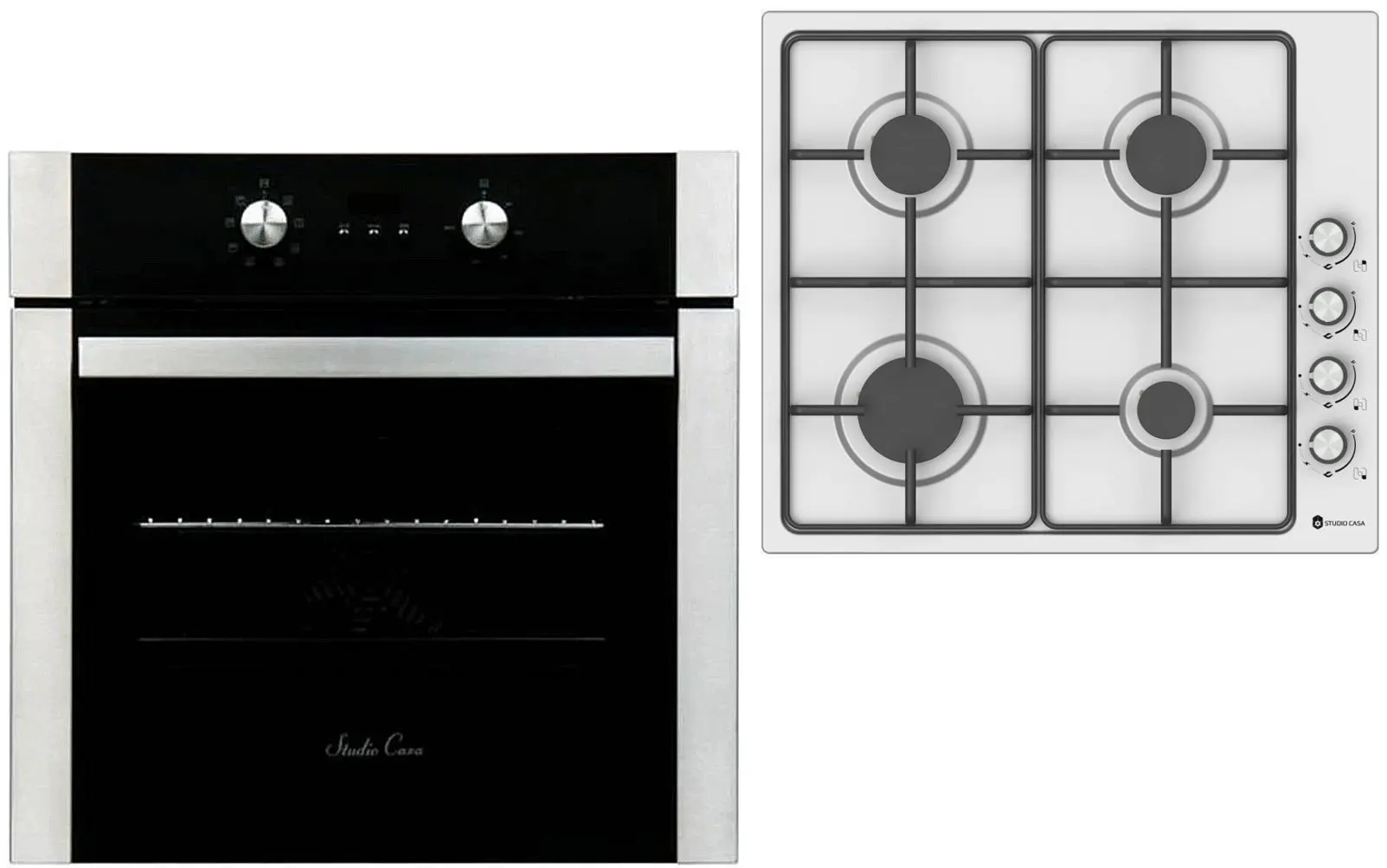 Set electrocasnice incorporabile Studio Casa LN605BLK + Vera 4G Inox (Black/Inox)