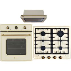 Set electrocasnice incorporabile Studio Casa Toscana FE660 Avena + PG660 Avena + Lean Retro (Beige)