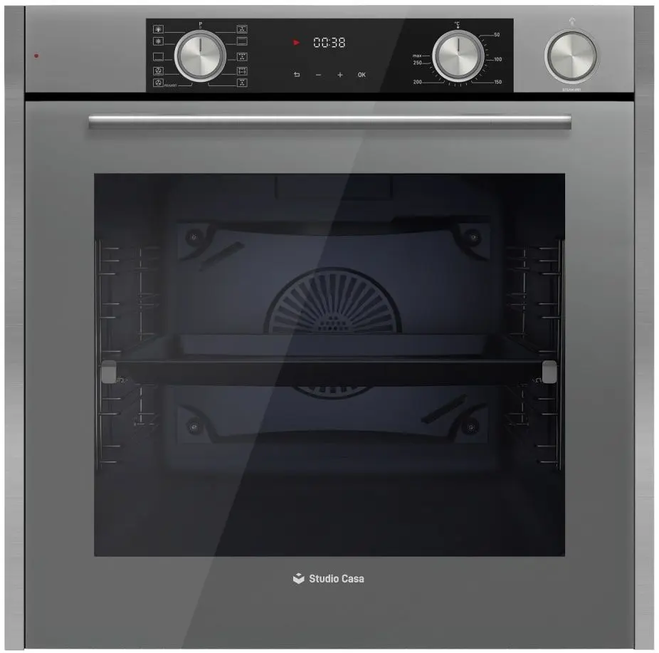 Cuptor electric incorporabil Studio Casa Elegance Aqua Cooking Art Grey FE810 (Grey/Inox)