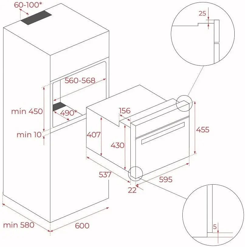 Cuptor electric incorporabil Teka HLC 8440 C BK (Black)