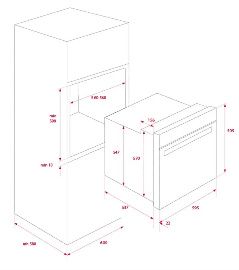 Cuptor electric incorporabil Teka Ioven P (Black/Inox)