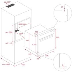 Cuptor electric incorporabil Teka MaestroPizza HLB 85-G1 P BM (Matte Black) Thumb