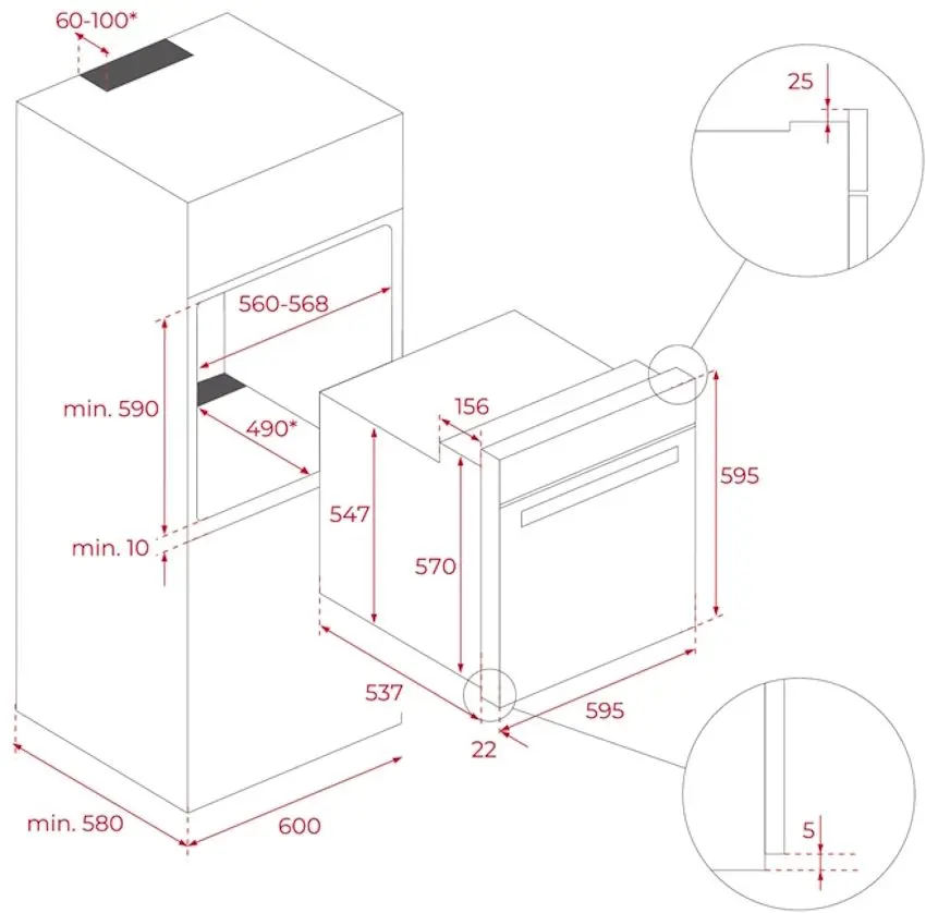 Cuptor electric incorporabil Teka MaestroPizza HLB 85-G1 P BM (Matte Black)