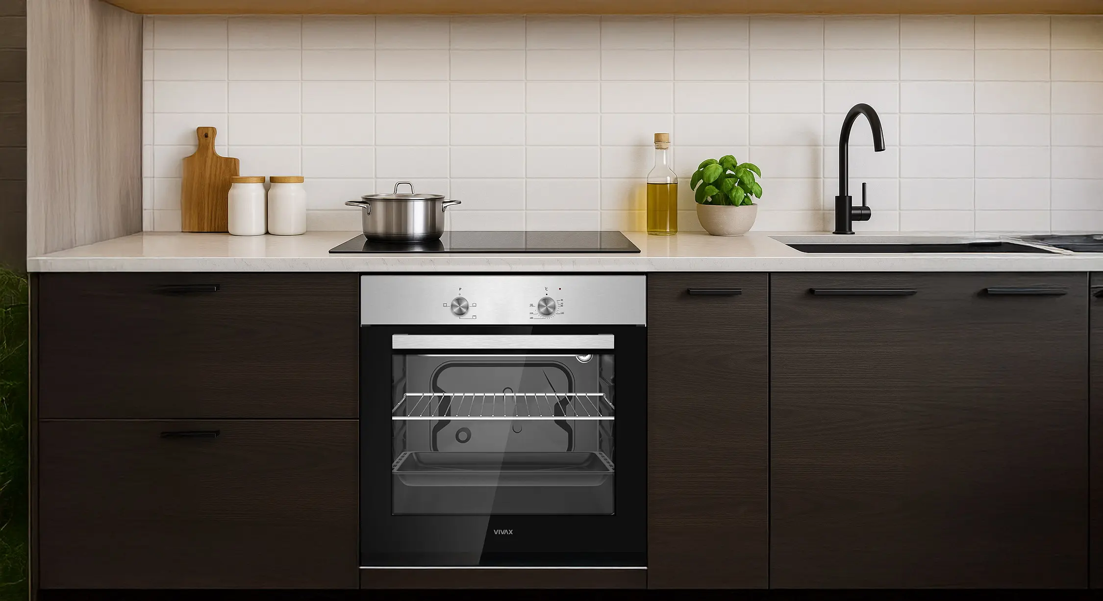 Cuptor electric incorporabil Vivax BO-624MS X (Inox/Black)