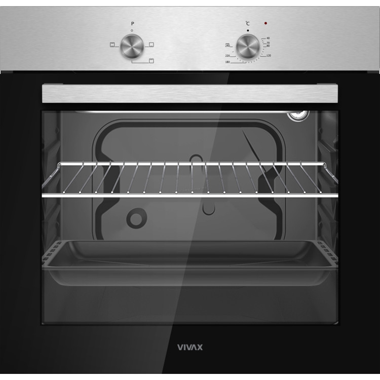 Встраиваемая электрическая духовка Vivax BO-624MS X (Inox/Black)