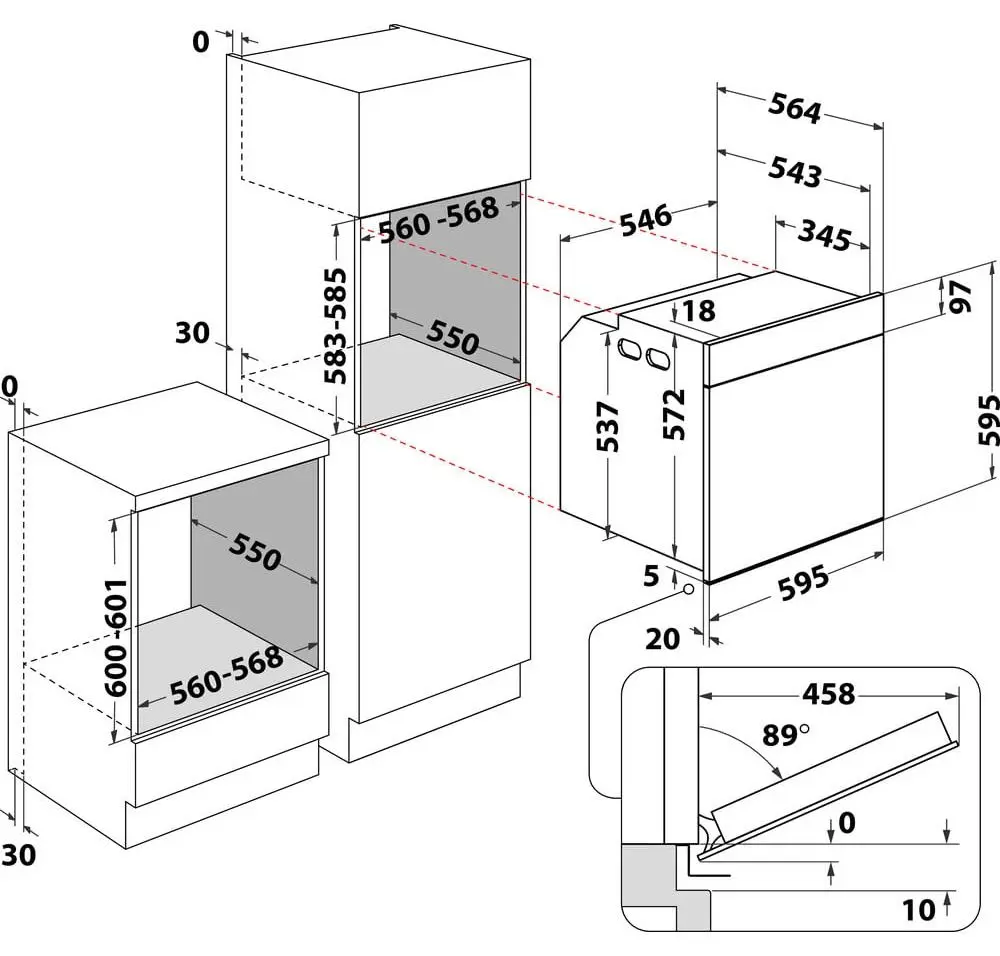 Cuptor electric incorporabil Whirlpool AKZ9S 8220 FB (Black)