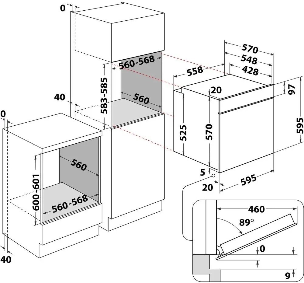 Cuptor electric incorporabil Whirlpool OMK58CU1SB (Black)