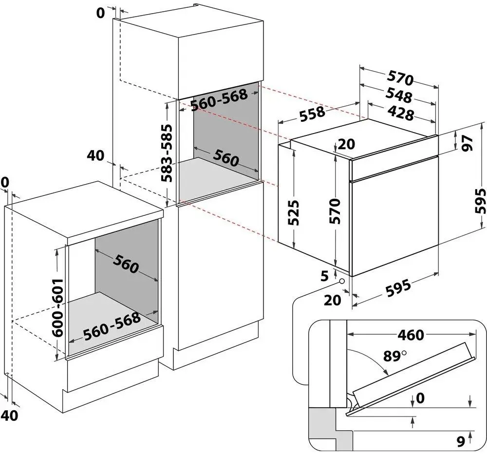 Cuptor electric incorporabil Whirlpool OMSR58CU1SB (Black)