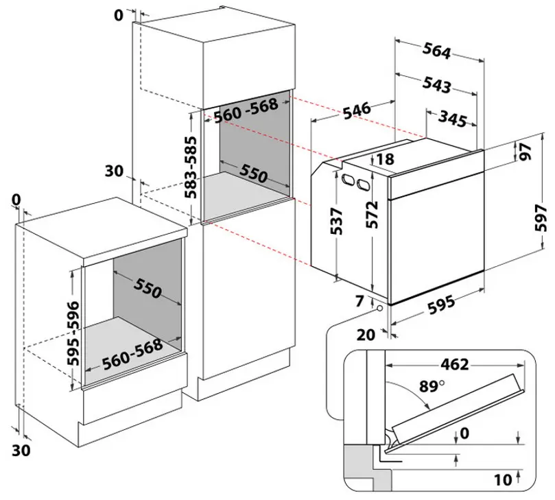 Cuptor electric incorporabil Whirlpool WOI78PT1SBA (Black)