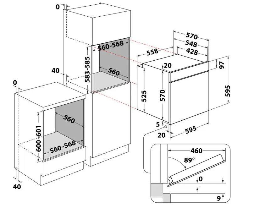 Cuptor electric incorporabil Whirlpool OMK58HU1B (Black)