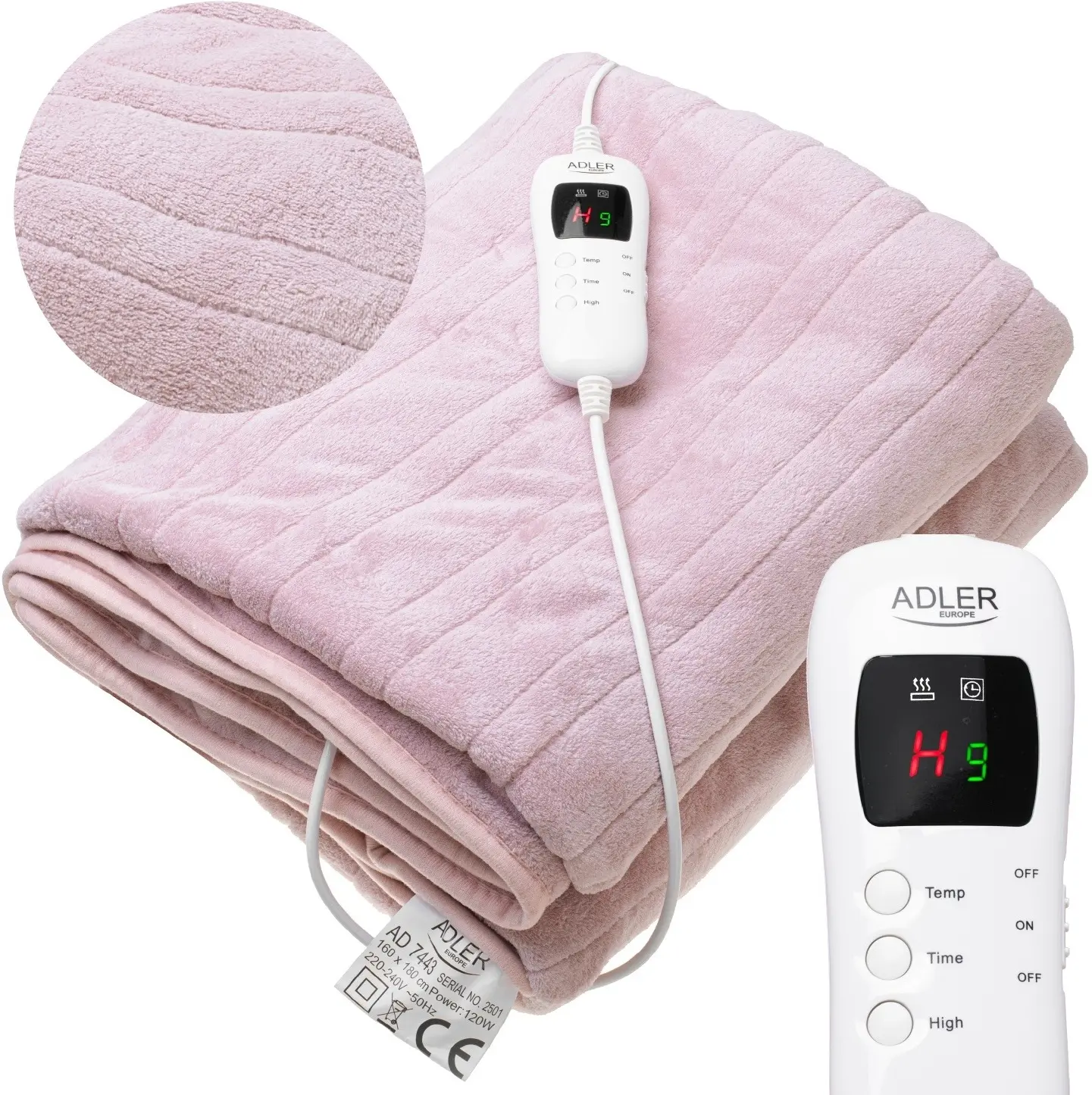 Электроодеяло Adler AD 7443 (Pink) - 3