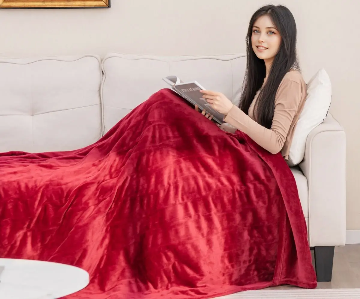 Электроодеяло Costway ES10243DE-RE (Red) - 4