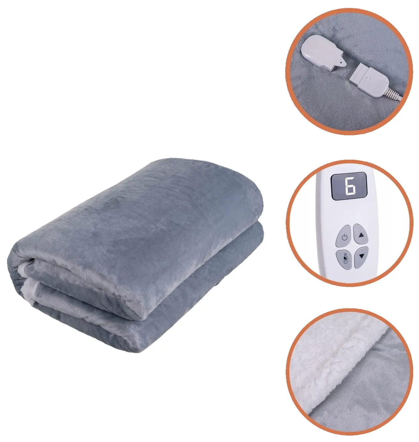 Patura electrica Ruhhy 26225 (Grey/White) - 2