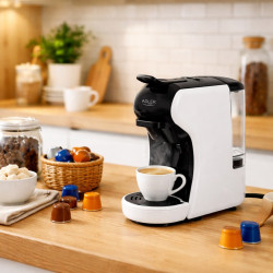 Кофемашина Adler AD 4386 (White/Black) Thumb