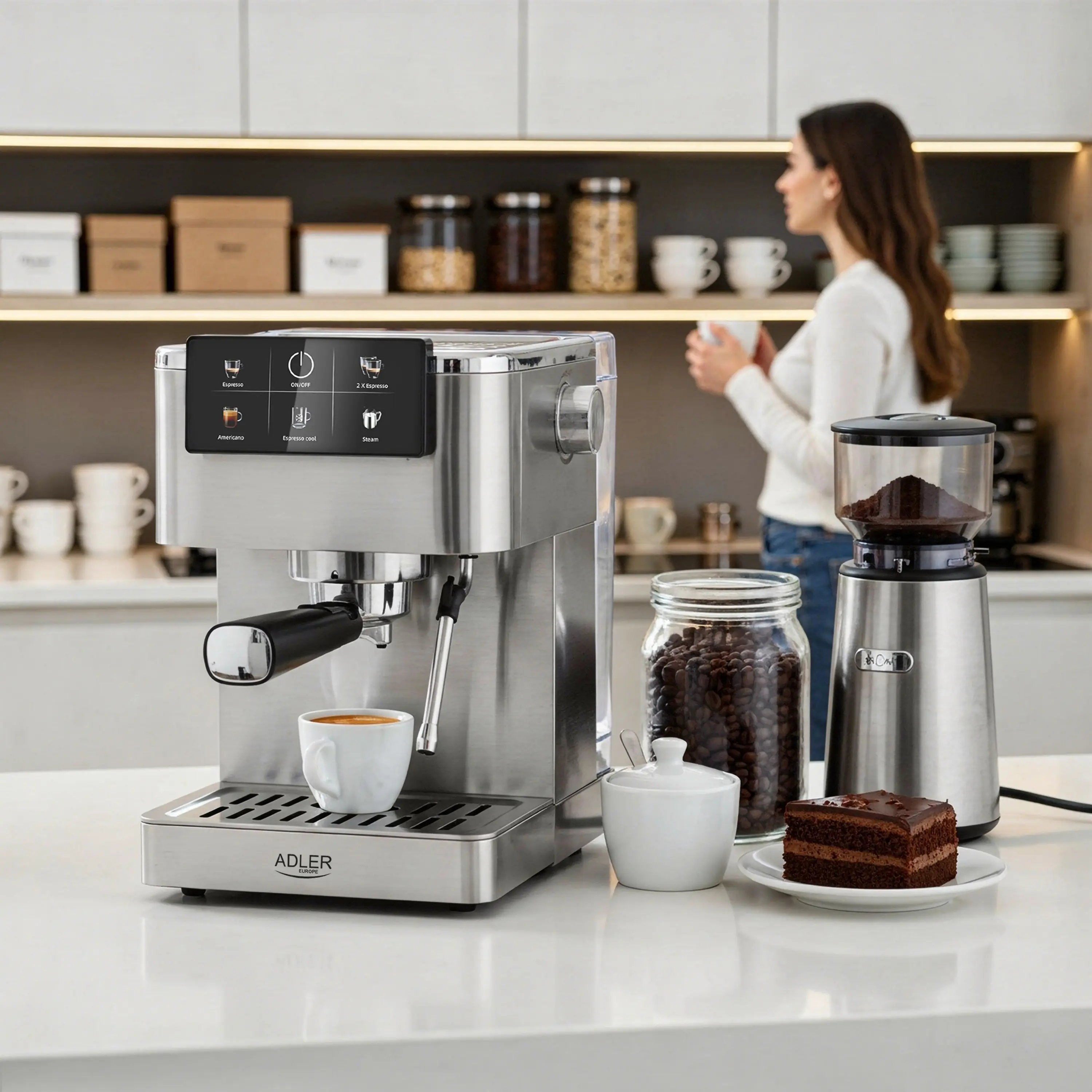 Aparat de cafea Adler AD 4390 (Inox) - 15