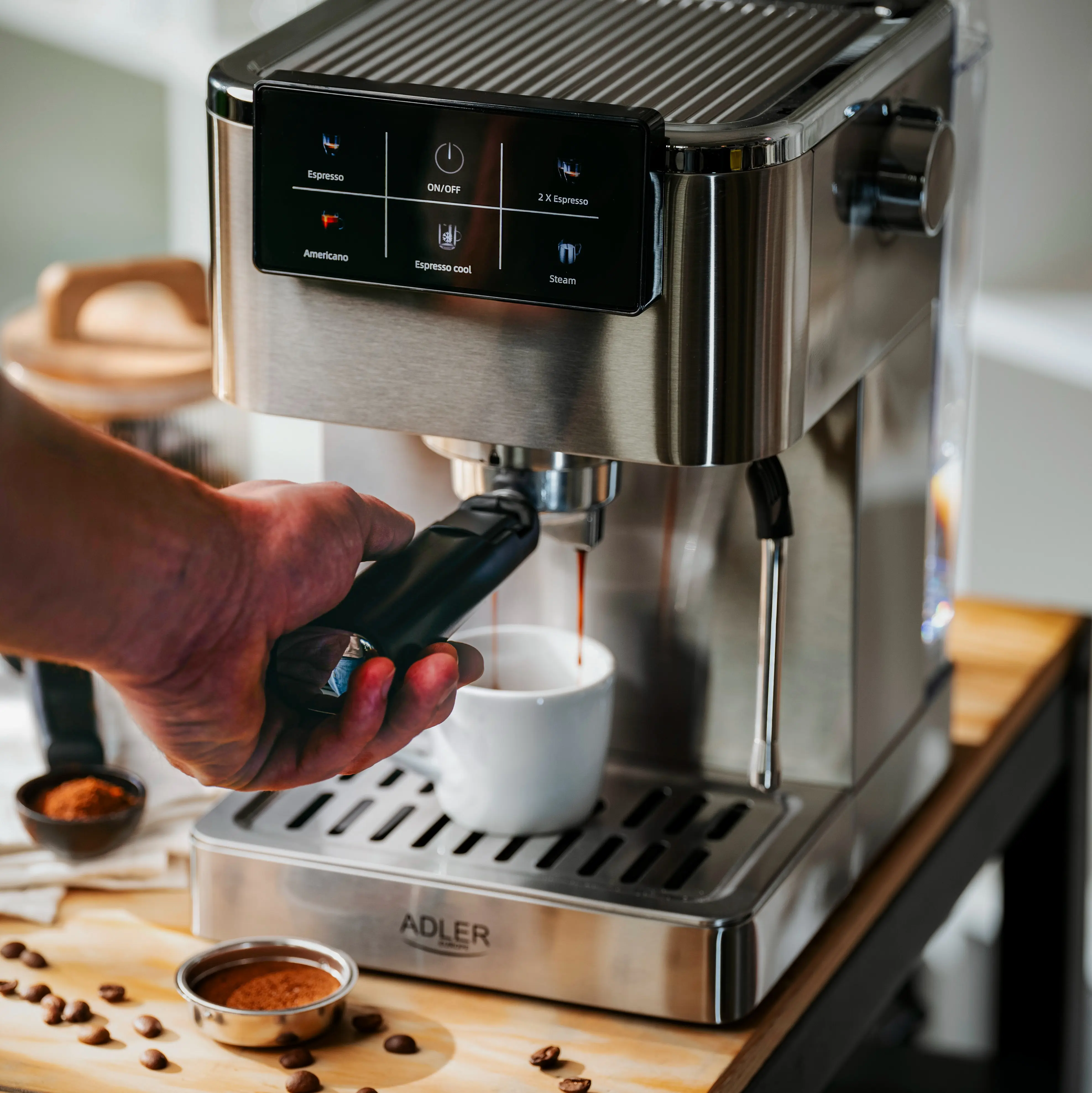 Aparat de cafea Adler AD 4390 (Inox) - 10