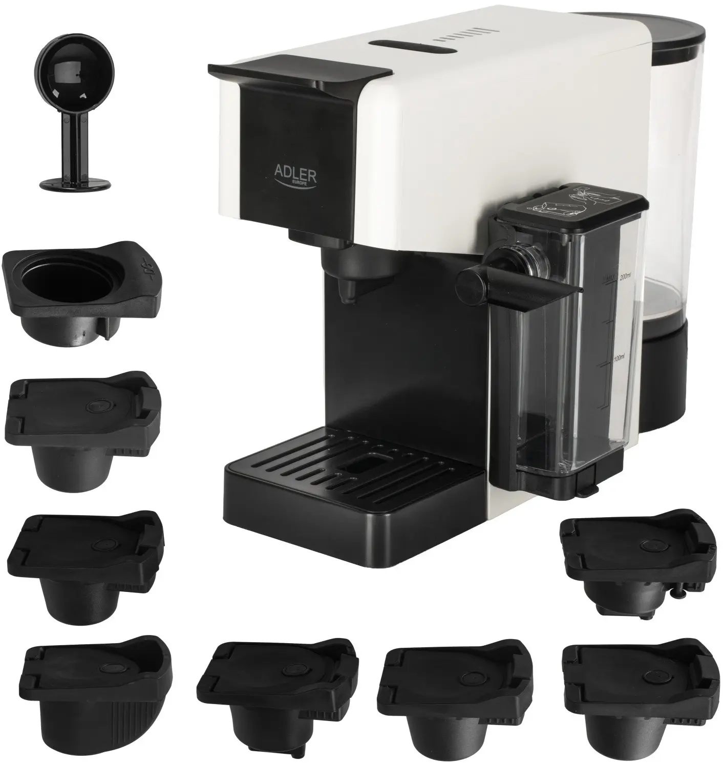 Aparat de cafea Adler AD 4391 (White/Black) - 10
