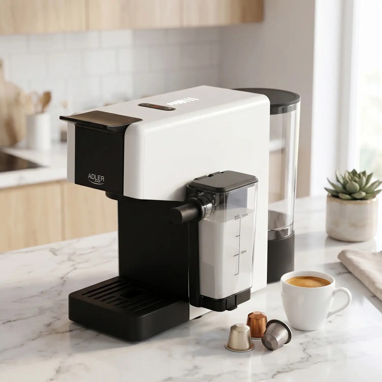 Aparat de cafea Adler AD 4391 (White/Black) - 5