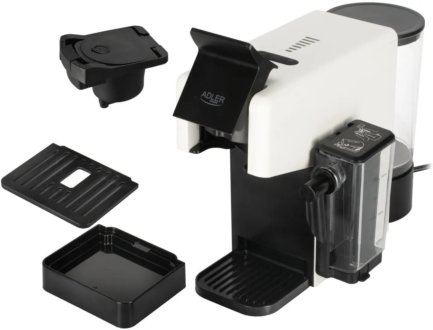 Aparat de cafea Adler AD 4391 (White/Black) - 16