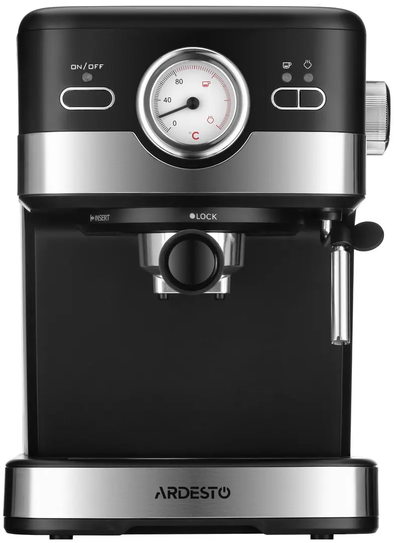 Кофемашина Ardesto YCM-E16B (Black/Silver)