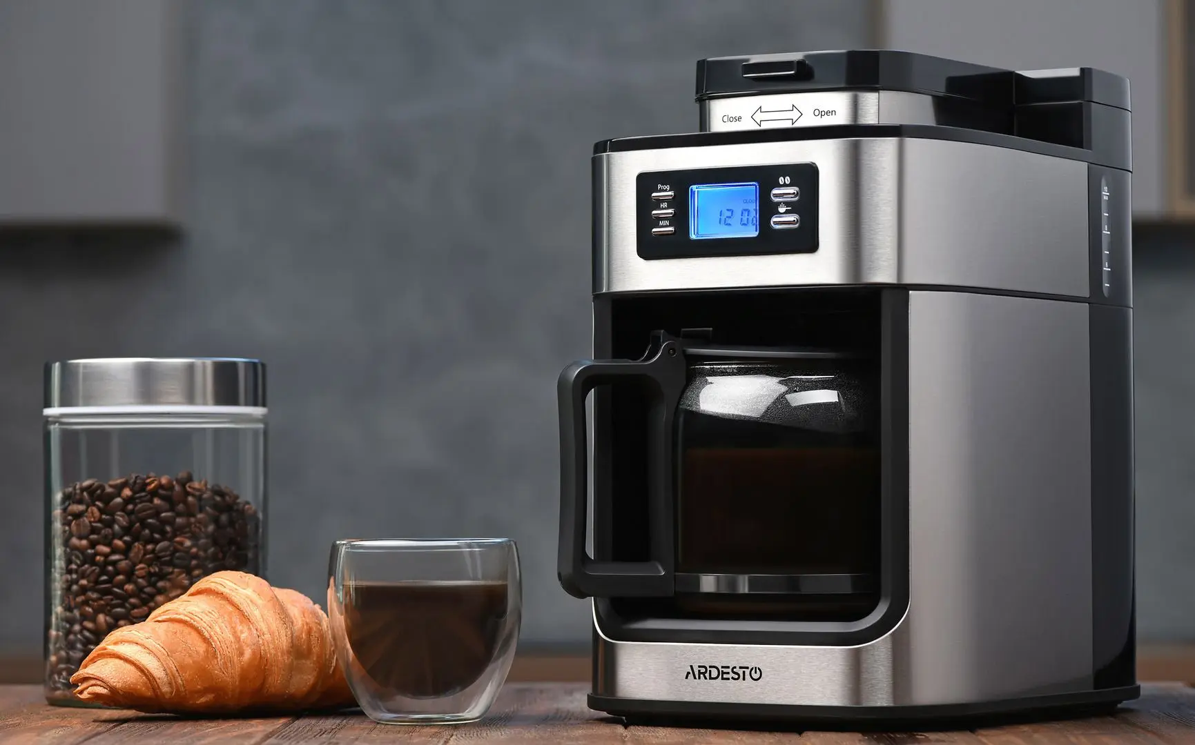 Кофеварка Ardesto YCM-D1200 (Black/Polished Steel) - 9
