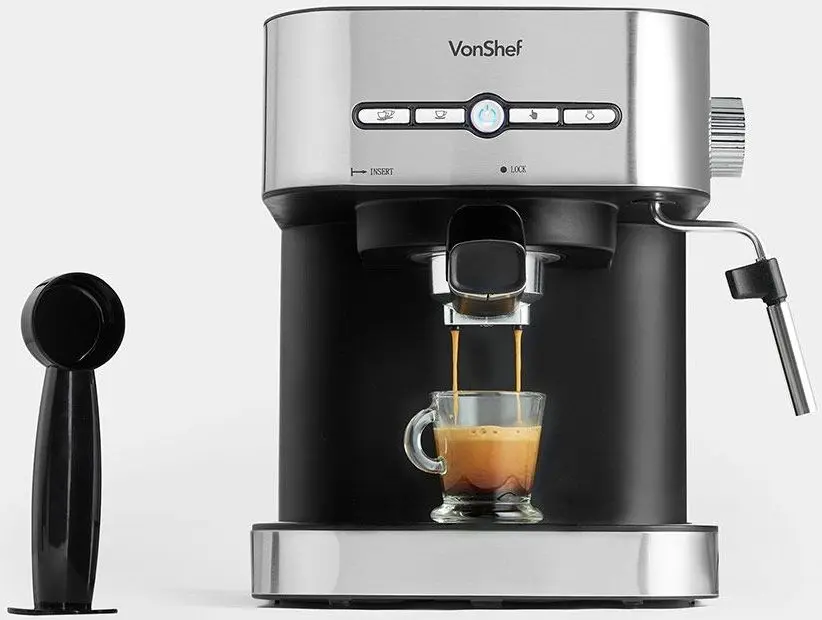 Aparat de facut cafea VonShef 2000103 (Silver/Black) - 2