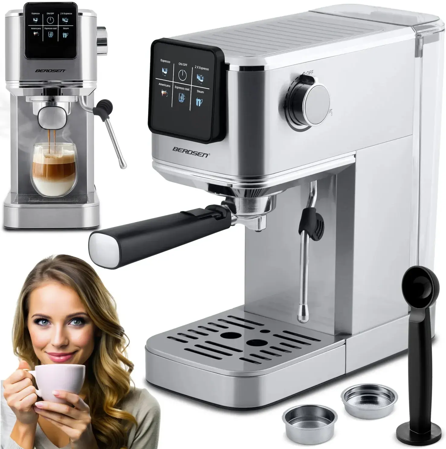 Кофемашина Berdsen BD-770 377000 (Silver) - 2