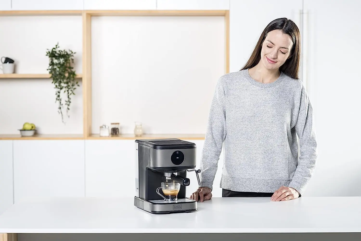 Aparat de facut cafea Black&Decker BXCO850E (Black/Inox) - 3