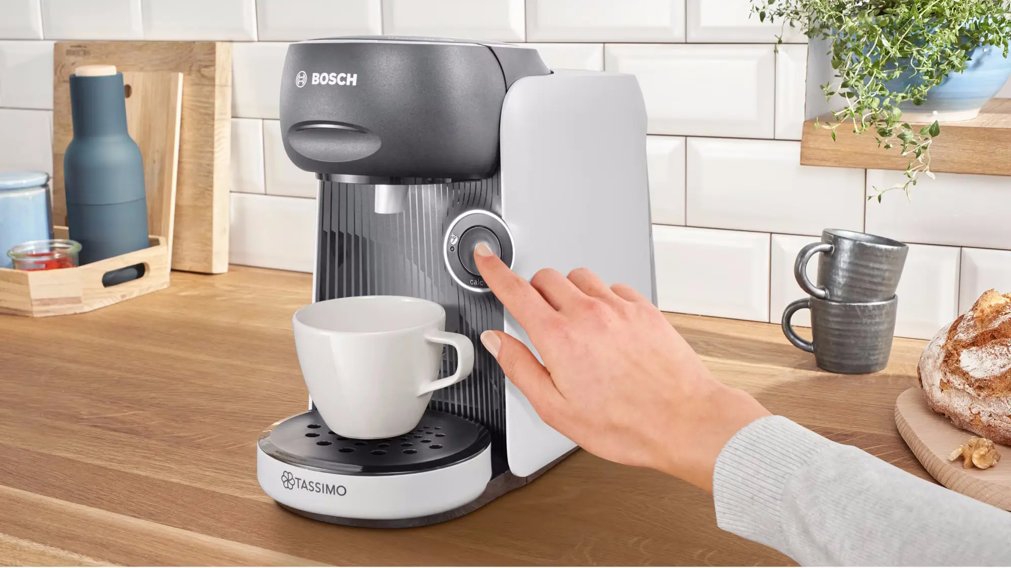 Aparat de cafea Bosch Tassimo Finesse TAS16B4 (White/Grey)
