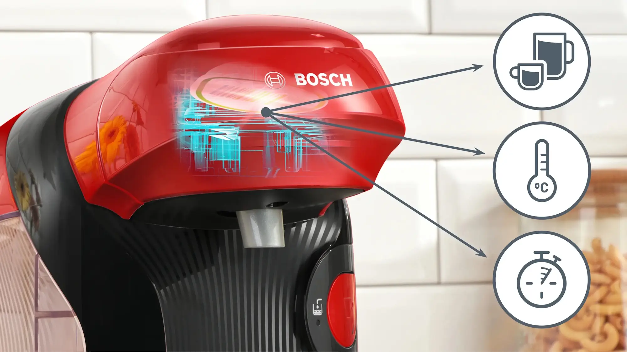 Кофемашина Bosch Tassimo Style TAS113E (Red)