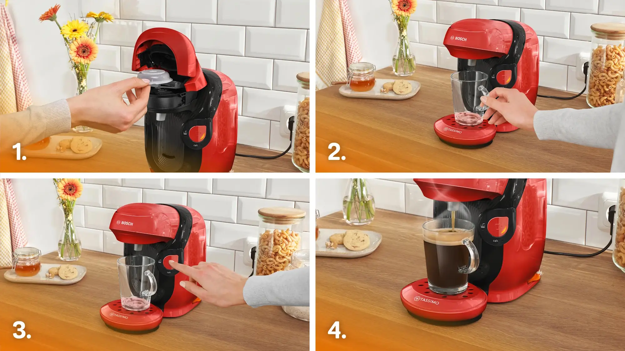 Кофемашина Bosch Tassimo Style TAS113E (Red)