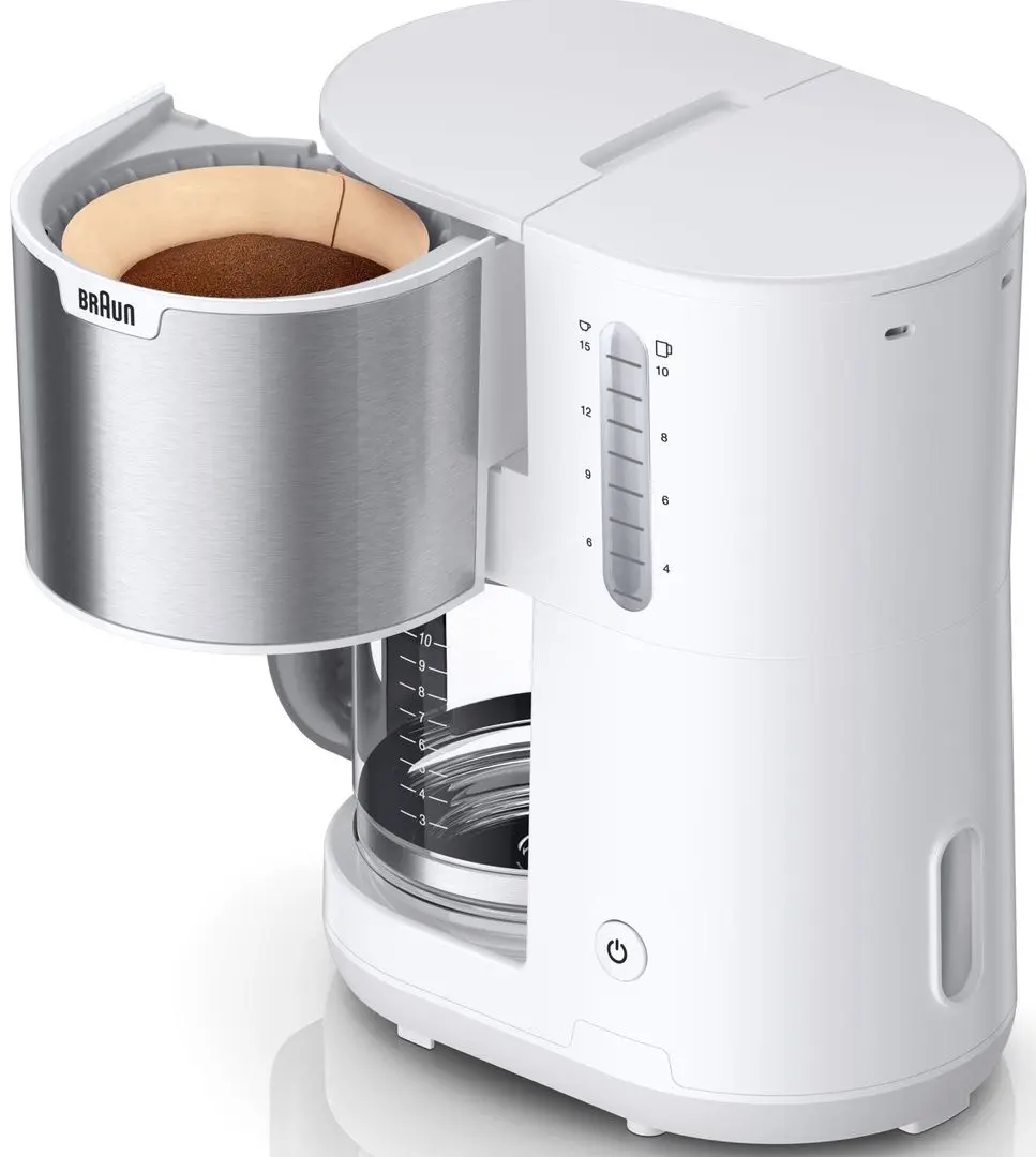 Cafetiera Braun PurShine KF 1500 (White/Inox) - 2
