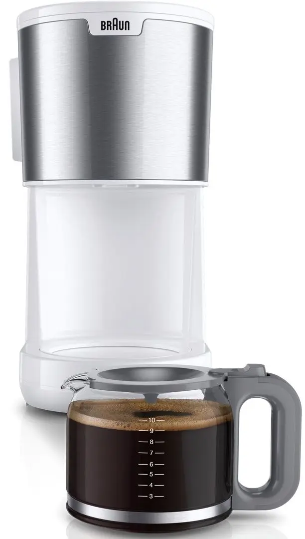 Cafetiera Braun PurShine KF 1500 (White/Inox) - 3