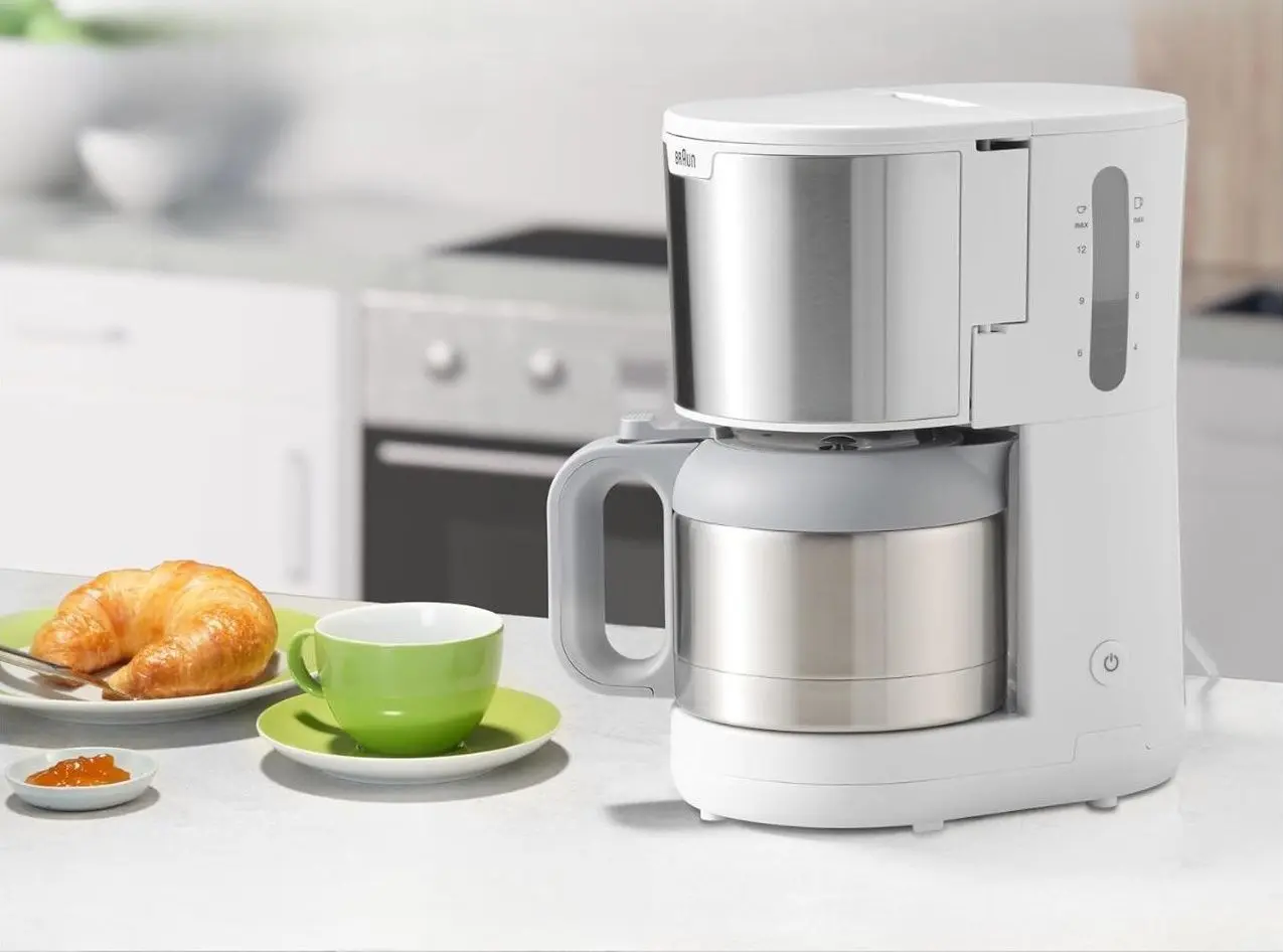 Cafetiera Braun PurShine KF 1500 (White/Inox) - 4