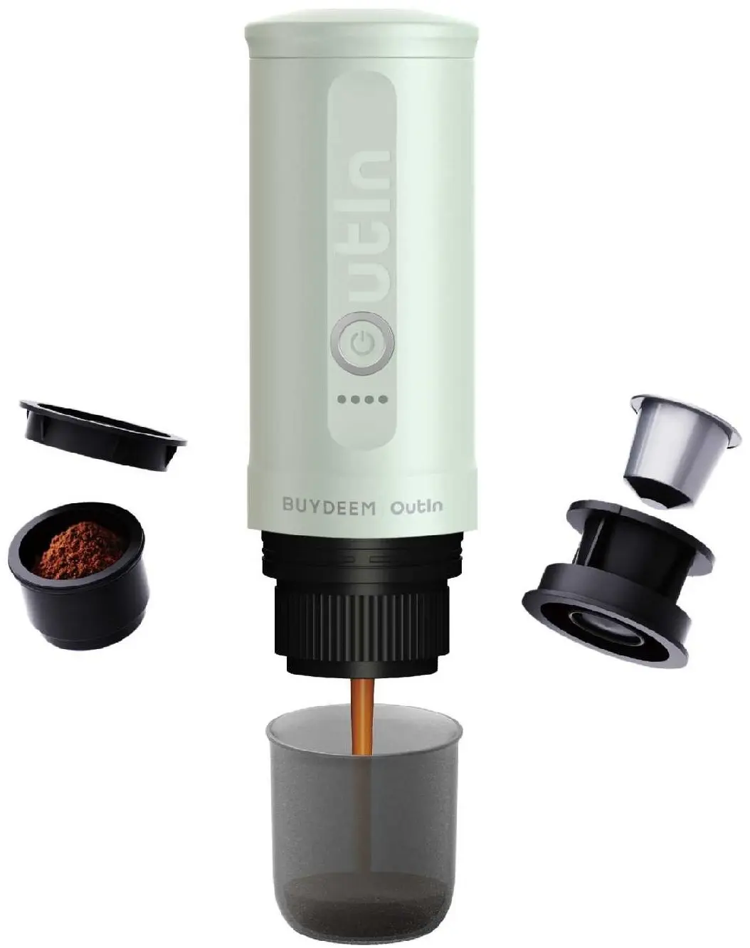 Aparat de cafea portabil Buydeem Nano OTEM-01-CG (Cozy Greenish)