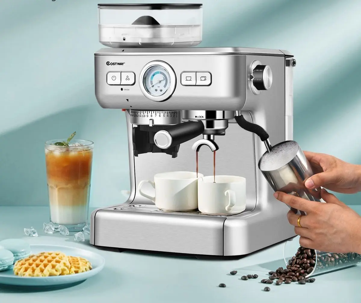 Кофеварка Costway EP24558DE (Silver) - 2