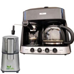 Набор для кофе DelCaffe 3in1 Coffe Shot + DelCaffe Grind Master (Black/Inox)