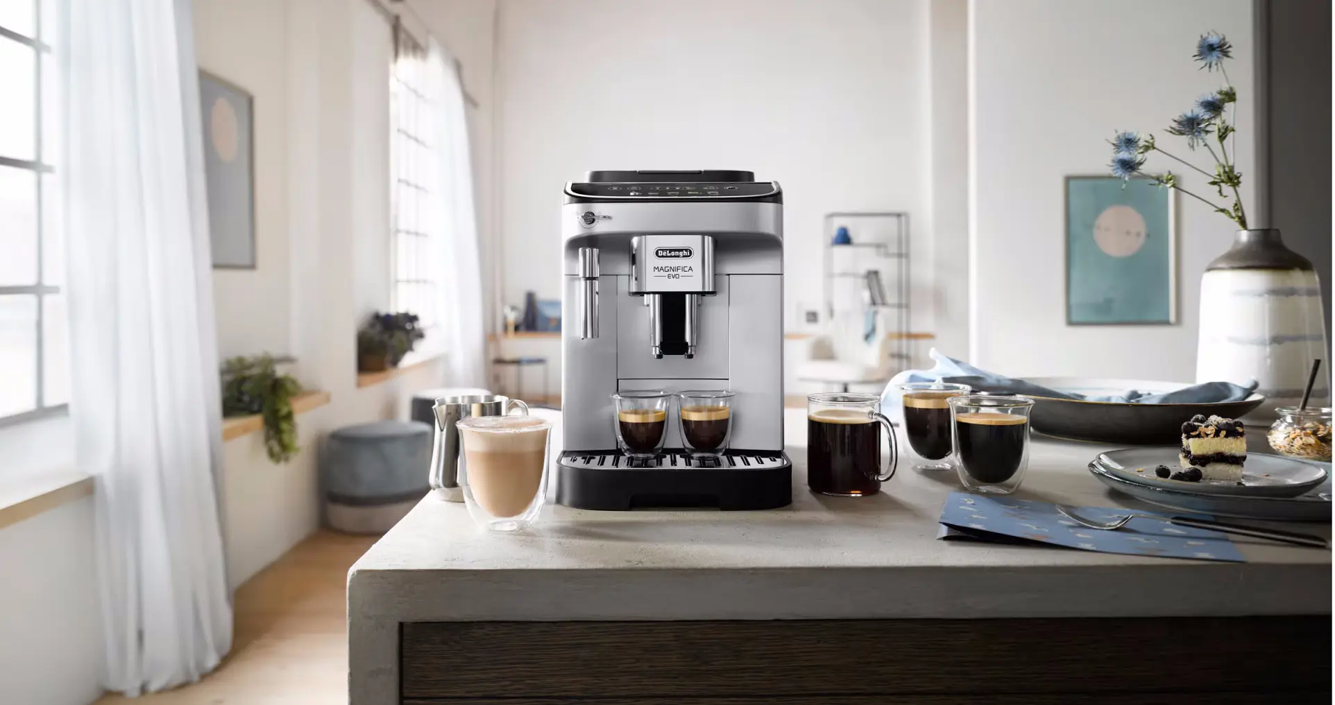 Кофемашина DeLonghi Magnifica Evo ECAM 290.31.SB (Black/Silver) - 6