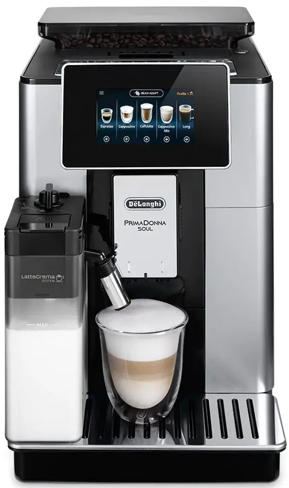 Aparat de cafea DeLonghi PrimaDonna Soul ECAM 610.55.SB (Silver/Black)
