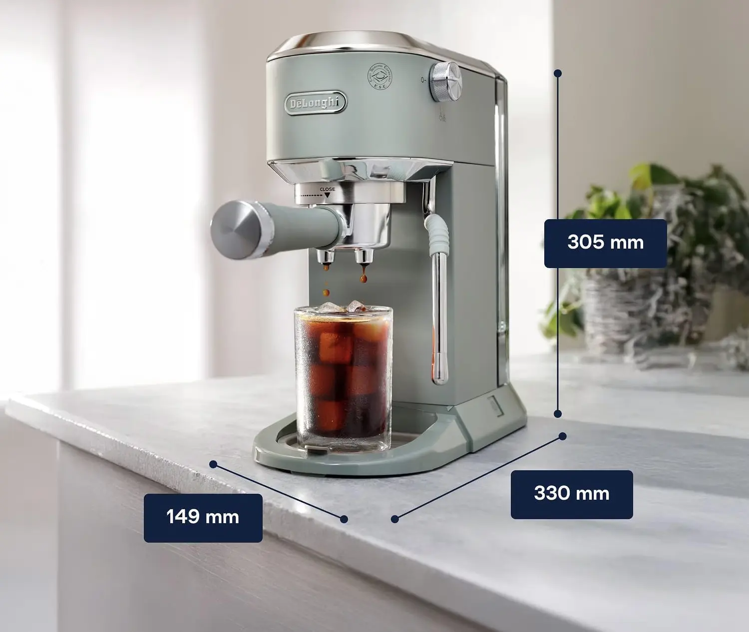 Cafetiera DeLonghi Dedica Duo EC890.GR (Green)