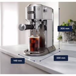 Cafetiera DeLonghi Dedica Duo EC890.M (Silver) Thumb