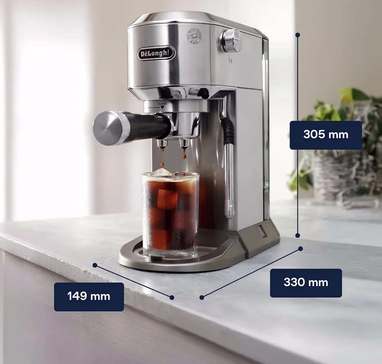 Cafetiera DeLonghi Dedica Duo EC890.M (Silver)