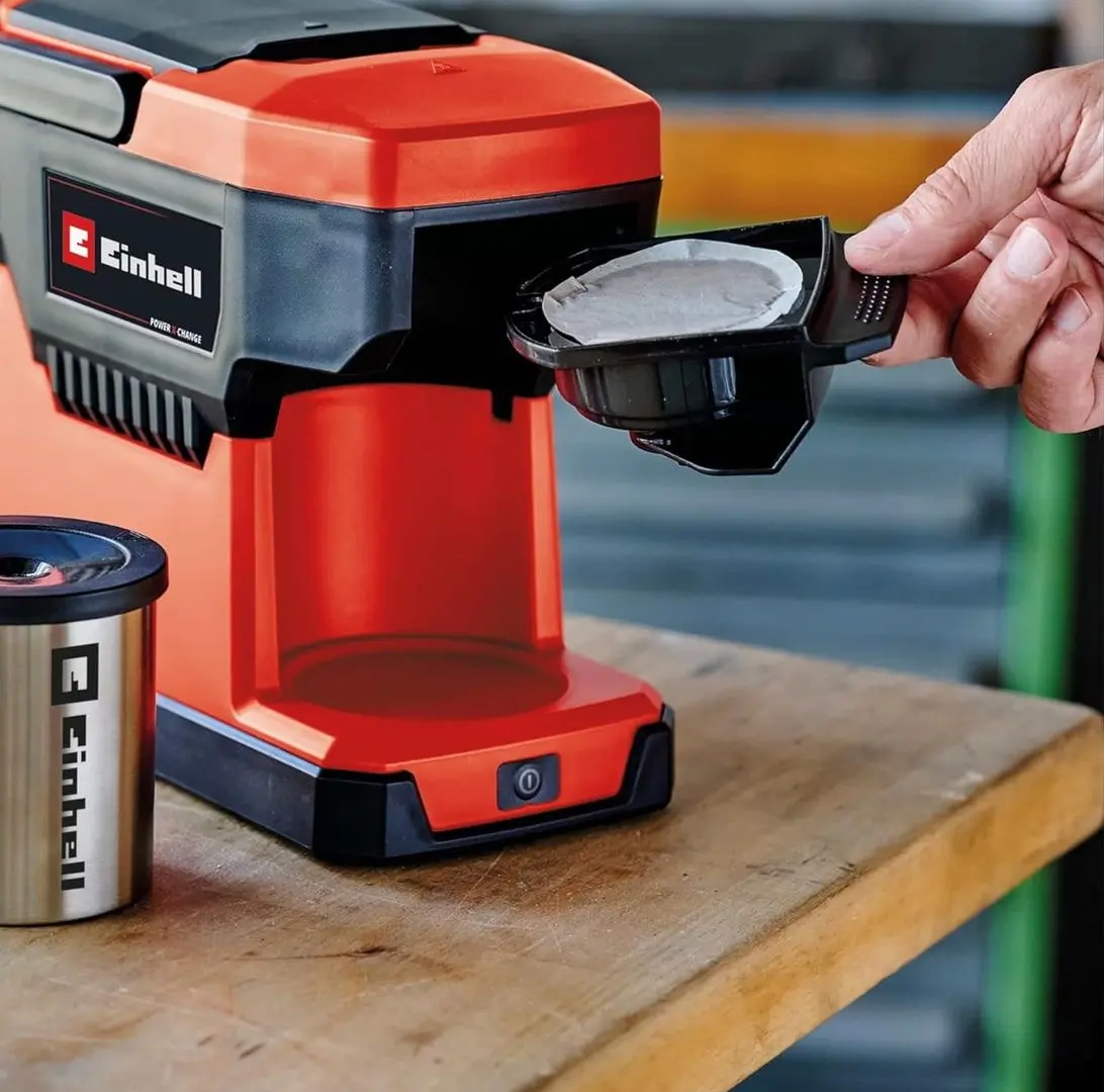 Кофеварка аккумуляторная Einhell TE-CF 18 Li-Solo (Red/Black)