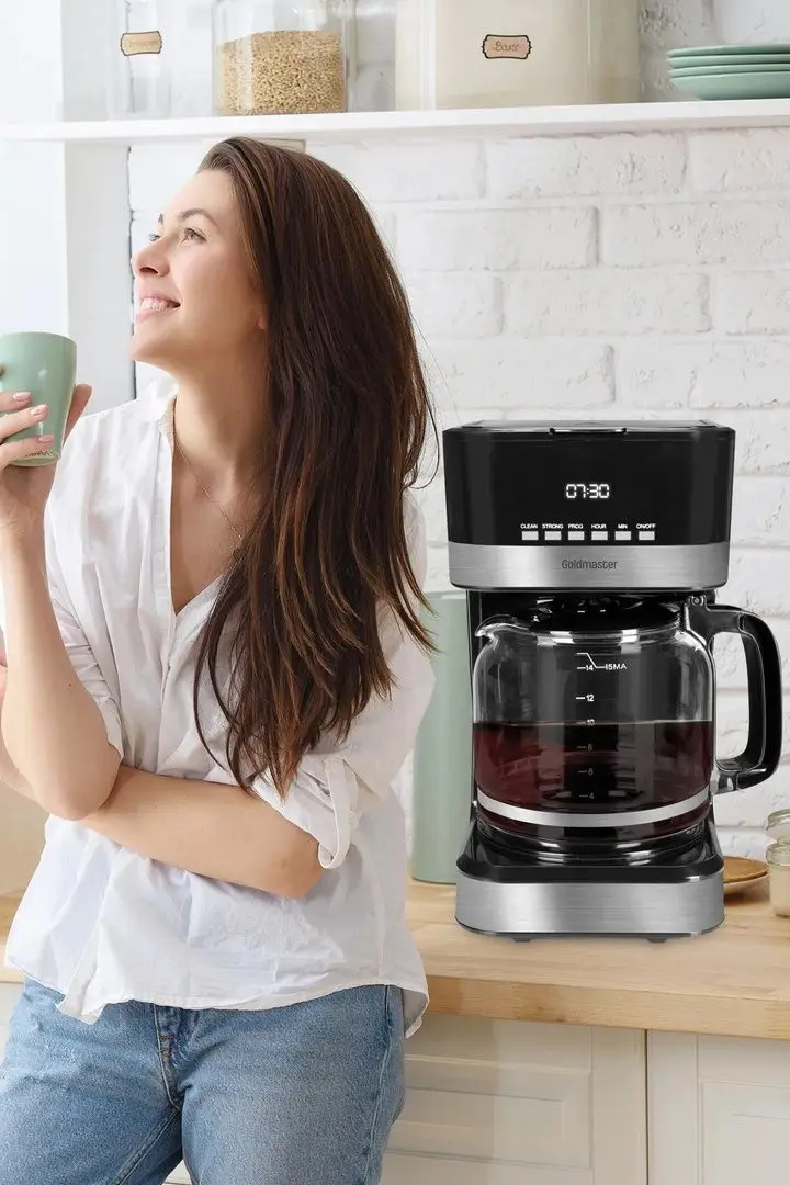 Кофеварка Goldmaster Hazz GM-7357 (Black/Inox)