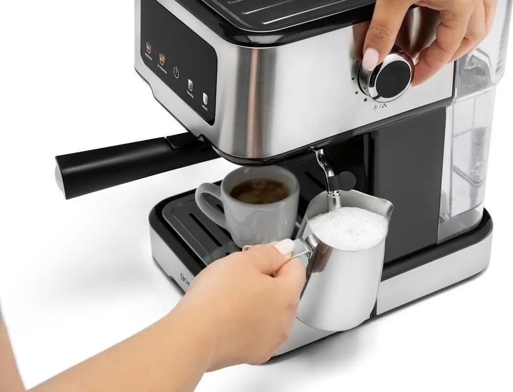 Кофемашина Gorenje ESCM15CD (Black/Inox)