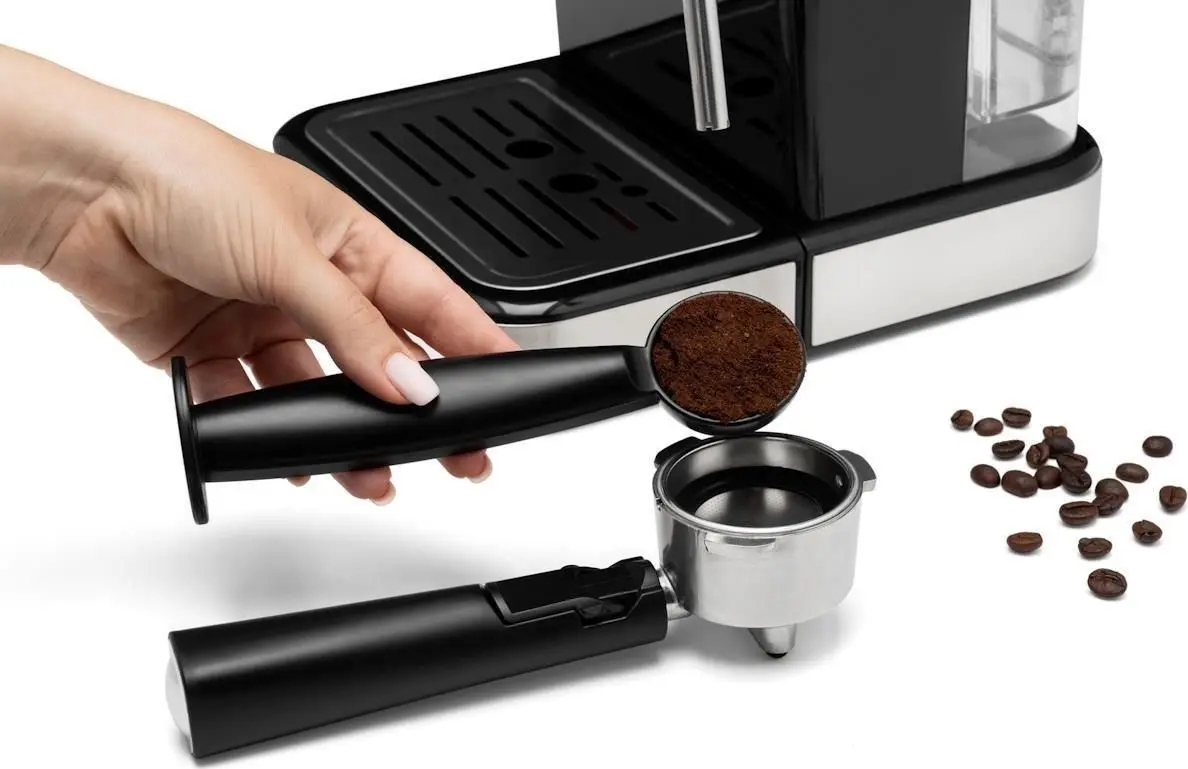 Кофемашина Gorenje ESCM15CD (Black/Inox)