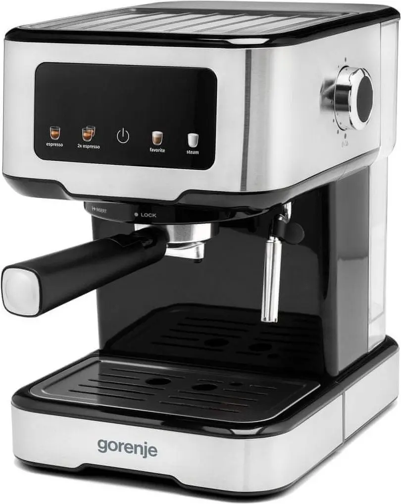 Кофемашина Gorenje ESCM15CD (Black/Inox)